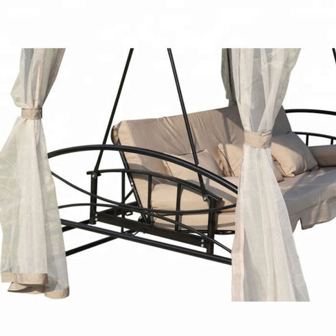 Ljuljaška gazebo bež 255x175x235cm C1098